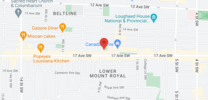 map of 702 930 16 Avenue SW